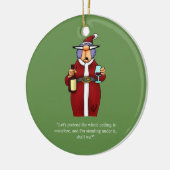 Funny Mistletoe Spaß Ornament (Links)