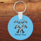 Funny Mit Augen Mosquitoys Dinner Time Schlüsselanhänger (Rückseite)