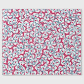 Funny mit Niedlich I Liebe You Pattern Geschenkpapier (Flach)