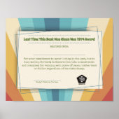 Funny Mitarbeiter Award chaotischer Schreibtischer Poster (Vorne)