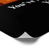 Funny Mitarbeiter des Monats Ihr Name Plate Poster (Ecke)