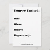 Funny Mittelalterliche Party Einladungen (Rückseite)