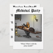 Funny Mittelalterliche Party Einladungen (Vorne/Hinten)