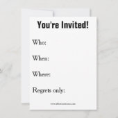 Funny Mittelalterliche Party Einladungen (Rückseite)