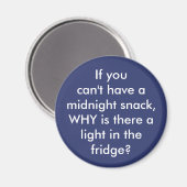 Funny "Mitternachtsnack", benutzerdefinierter Küch Magnet (Vorderseite/Rückseite)
