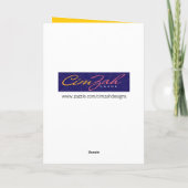 Funny Mixed Rasse Hund Belated Birthday Card Karte (Rückseite)