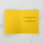 Funny Mixed Rasse Hund Belated Birthday Card Karte (Innenseite)