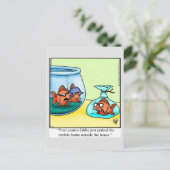 Funny Mobile Zuhause Spaß Postcard Postkarte (Stehend Vorderseite)