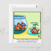 Funny Mobile Zuhause Spaß Postcard Postkarte (Vorne/Hinten)