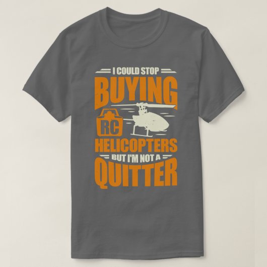 Funny Model Rc Helicopter Chopper Pilotgeschenk T-Shirt (Design vorne)
