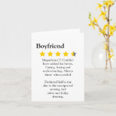 Funny modern 4.5 Star boyfriend review typography Karte (Gelbe Blume)