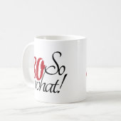Funny Modern 80 So was zum 80. Geburtstag Kaffeetasse (Vorderseite Links)