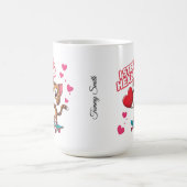Funny Modern "Be My Valentine" Kaffeetasse (Mittel)
