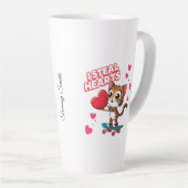 Funny Modern "Be My Valentine" Milchtasse (Rechte Ecke)