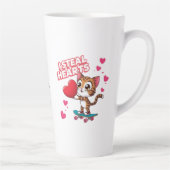 Funny Modern "Be My Valentine" Milchtasse (Rechts)