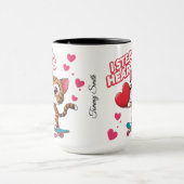 Funny Modern "Be My Valentine" Tasse (Zentrum)