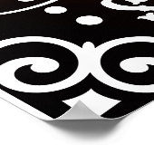 Funny Modern Christmas Rules Poster Sign (Ecke)