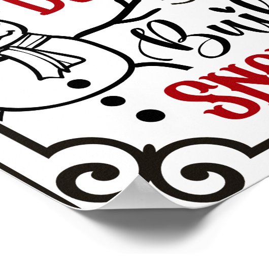 Funny Modern Christmas Rules Poster Sign (Ecke)