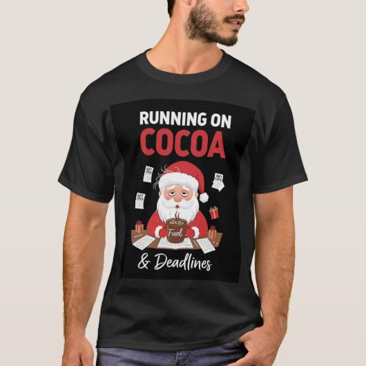 Funny Modern Christmas T-Shirt | Santa Design (Vorderseite)