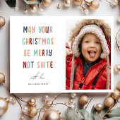 Funny Modern Colorful Foto Frohe Weihnachten