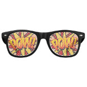 Funny Modern Comic Book POW Sonnenbrille (Vorderseite)