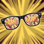 Funny Modern Comic Book POW Sonnenbrille