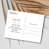 Funny Modern Foto Hochzeitbudget Save the Date Ankündigungspostkarte
