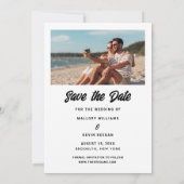 Funny Modern Foto Wedding Save the Date (Rückseite)