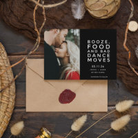Funny Modern Foto Wedding Save the Date