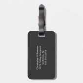 Funny Modern "Ich bin auf dem Fall" Frenchie Gray Gepäckanhänger (Rückseite vertikal)