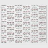 Funny Modern Late Happy Holidays to Happy New Year Geschenkpapier (Flach)