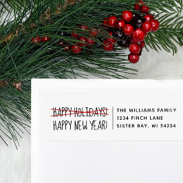 Funny Modern Late Happy New Year Address