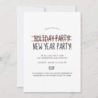 Funny Modern Late Holiday Party