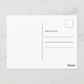 Funny Modern New Address Custom Pet Dog Foto Postkarte (Rückseite)