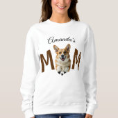 Funny modern niedlich Pembroke Welsh Corgi Hundema Sweatshirt (Vorderseite)
