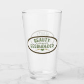 Funny Modern Pint Beer Glass Glas (Rückseite)