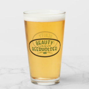 Funny Modern Pint Beer Glass Glas