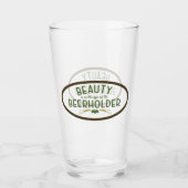 Funny Modern Pint Beer Glass Glas (Vorderseite)