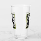 Funny Modern Pint Beer Glass Glas (Links)