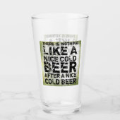 Funny Modern Pint Beer Glass Glas (Vorderseite)