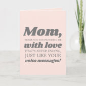 Funny Modern Retro Mothers Day Card Karte (Vorderseite)