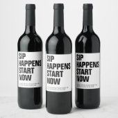 Funny Modern Sip passiert ab sofort mit eigenem Te Weinetikett (Flaschen)