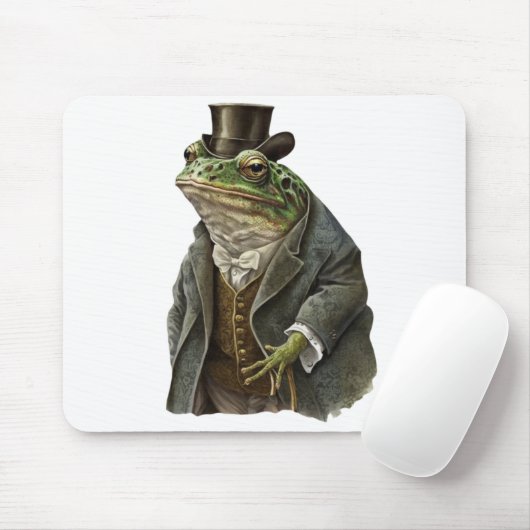 Funny Modern Smart Frosch Boss in Krawatte Coat &  Mousepad (Mit Mouse)