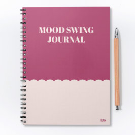 Funny Modern Swing Journal Pink Notizblock