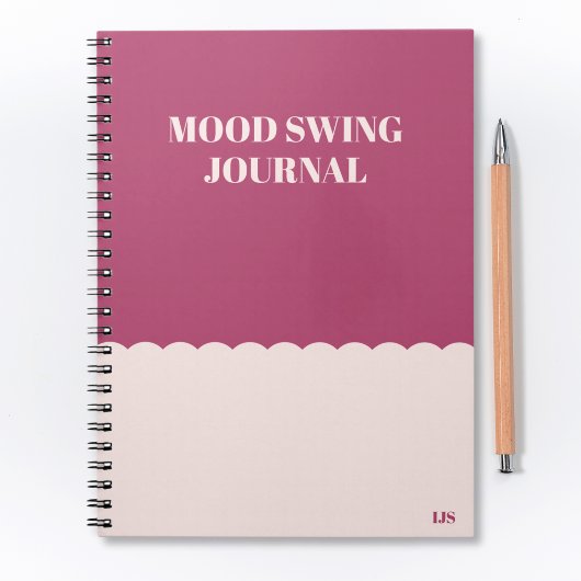 Funny Modern Swing Journal Pink Notizblock