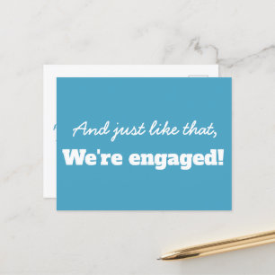 Funny Modern Typografy Ankündigung Datum freihalte Postkarte