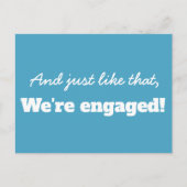 Funny Modern Typografy Ankündigung Datum freihalte Postkarte (Vorderseite)