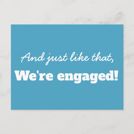 Funny Modern Typografy Ankündigung Datum freihalte Postkarte (Vorderseite)