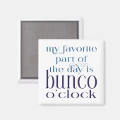 Funny Modern Typografy Bunco Magnet (Vorderseite/Rückseite)