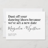 Funny Modern Typografy Wedding ändern das Datum Save The Date (Vorderseite)